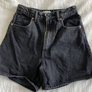 Zara high rise mom shorts
